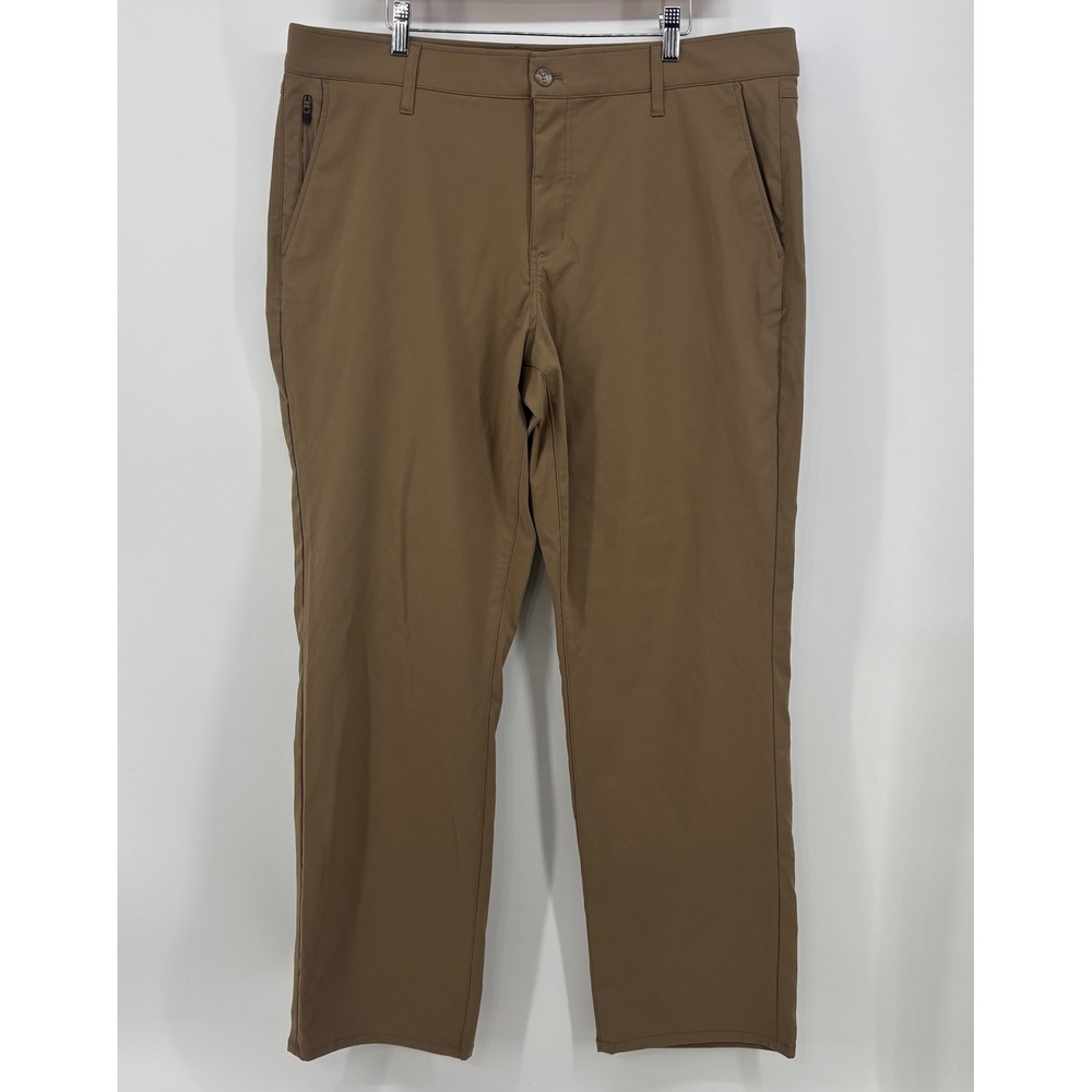 Weatherproof Vintage Tech Pants Men 38x30 Tan Khaki Performance Chino